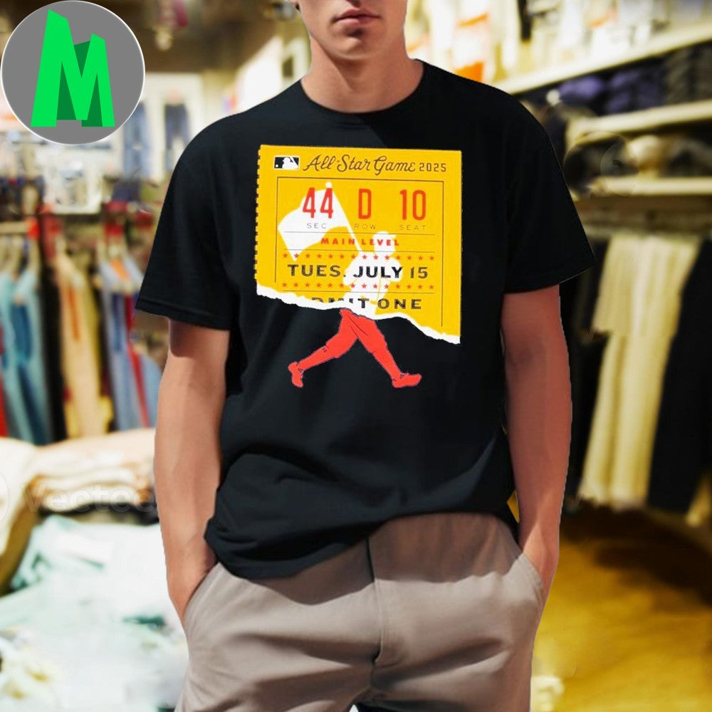 2025 MLB All-Star Game Torn Ticket Graphic - Adult & Kids T-Shirts, Sweatshirts & Hoodies apparel design preview 1