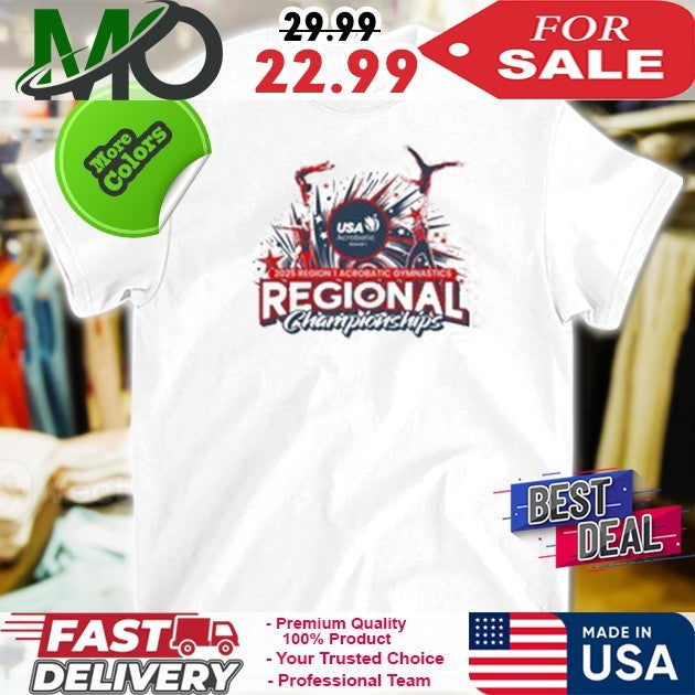 2025 Region 1 Acrobatic Gymnastics Regional - Adult & Kids T-Shirts, Sweatshirts & Hoodies apparel design preview 1