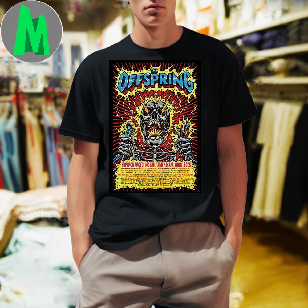 2025 Supercharged Worldwide North American Tour The - Adult & Kids T-Shirts, Sweatshirts & Hoodies apparel design preview 1