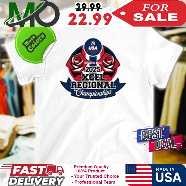 2025 Xcel Regional Championships Gold-Sapphire - Adult & Kids T-Shirts, Sweatshirts & Hoodies apparel design preview 1
