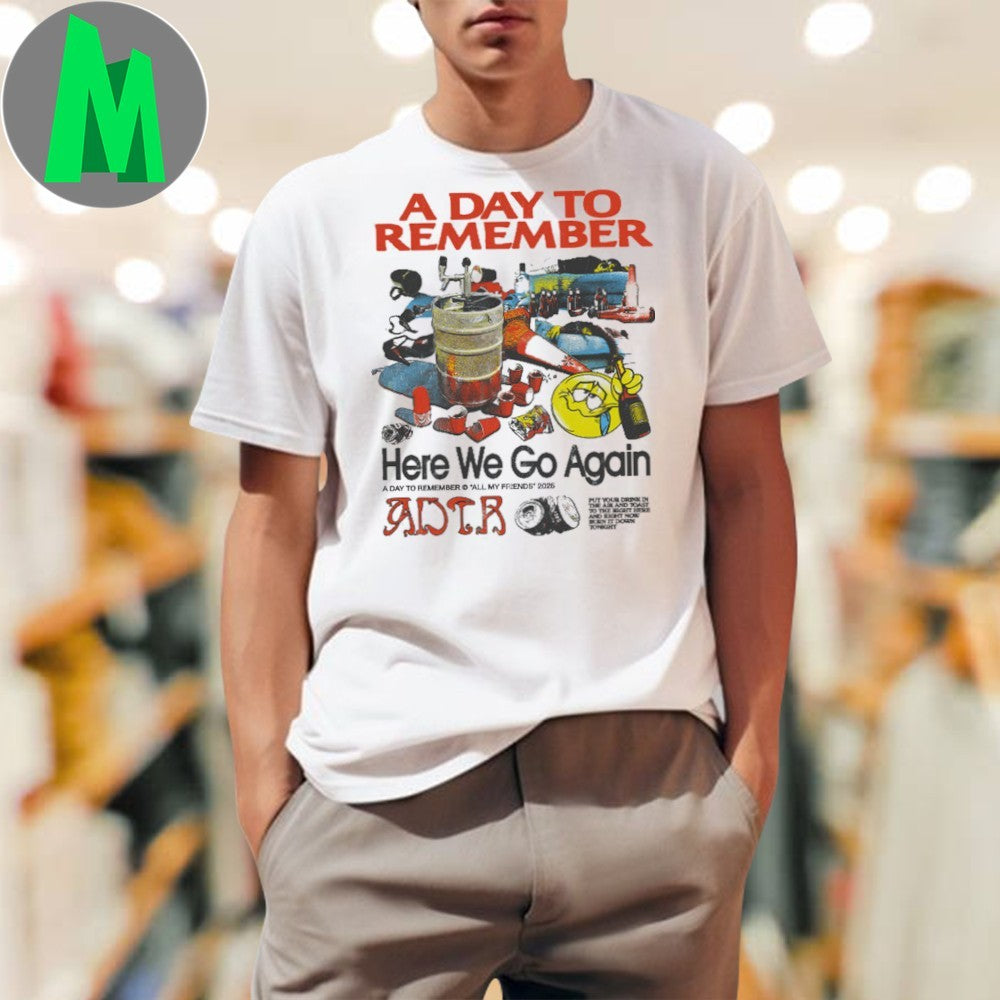 A Day To Remember Here We Go Again Party - Adult & Kids T-Shirts, Sweatshirts & Hoodies apparel design preview 1