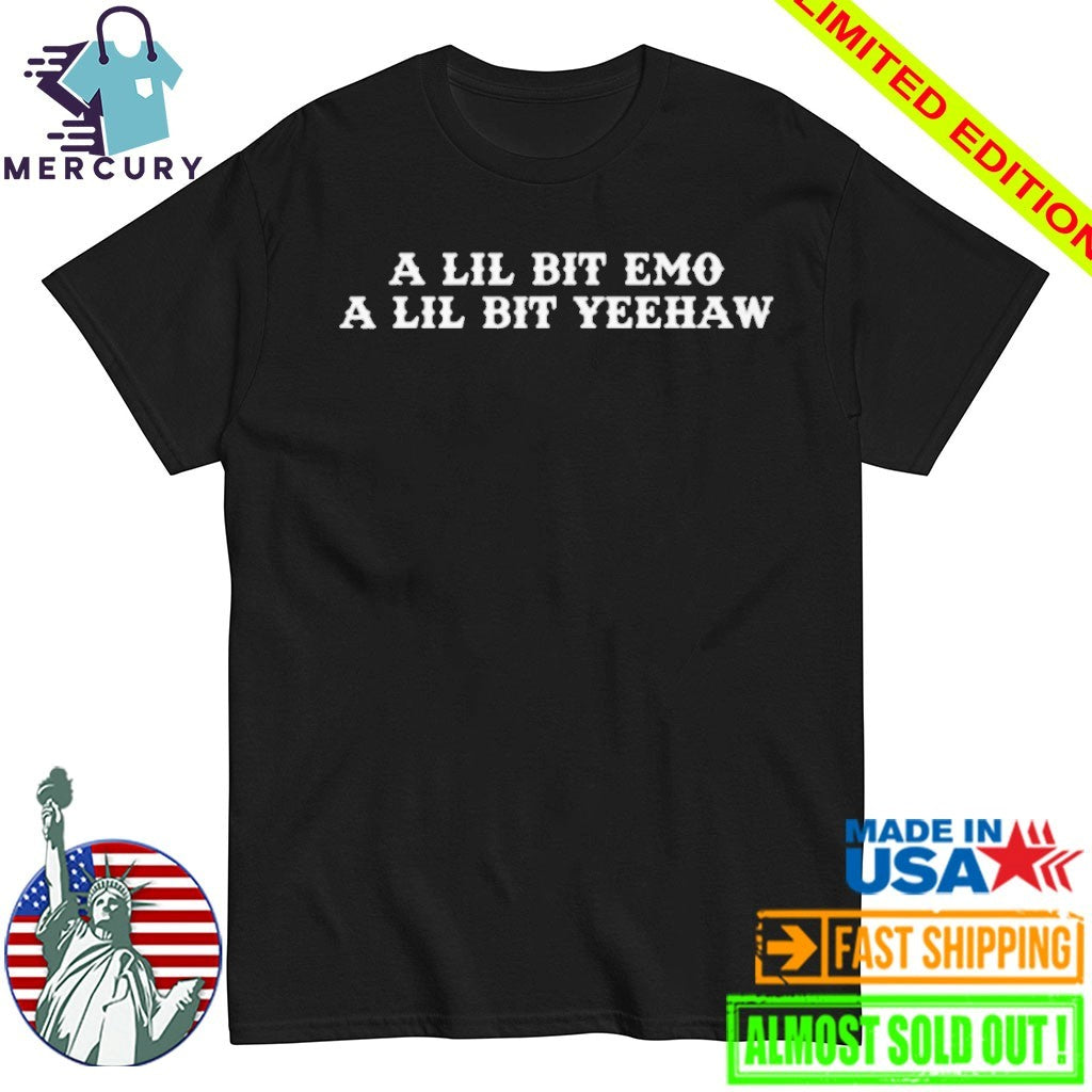 A Lil Bit Emo Yeehaw - Adult & Kids T-Shirts, Sweatshirts & Hoodies apparel design preview 1