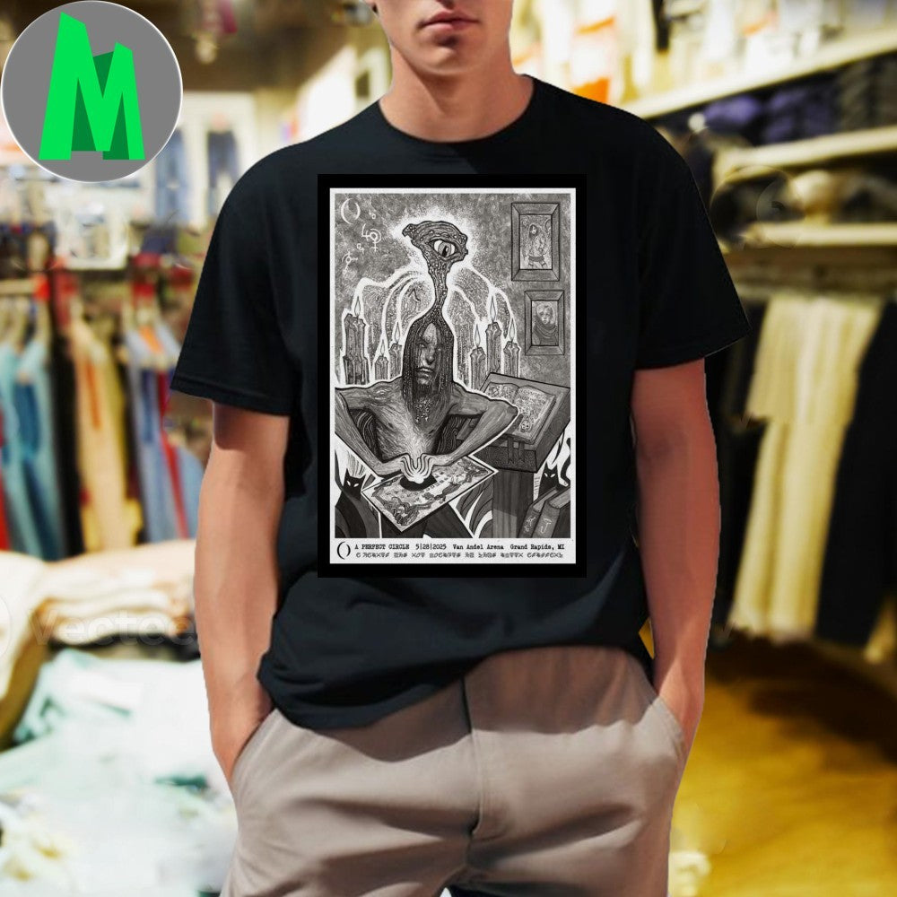 A Perfect Circle Van Andel Arena 2025 Concert Poster - Adult & Kids T-Shirts, Sweatshirts & Hoodies apparel design preview 1