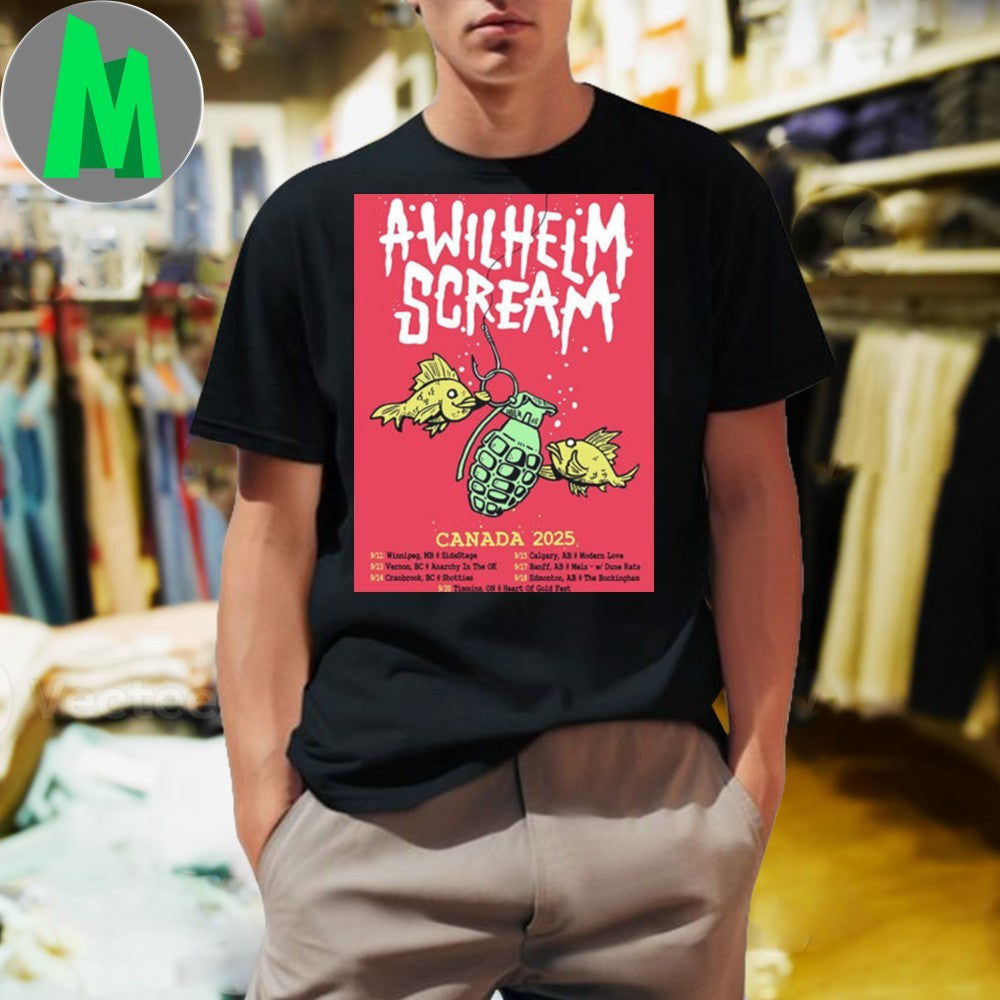 A Wilhelm Scream Canada 2025 Live Concert Tour - Adult & Kids T-Shirts, Sweatshirts & Hoodies apparel design preview 1