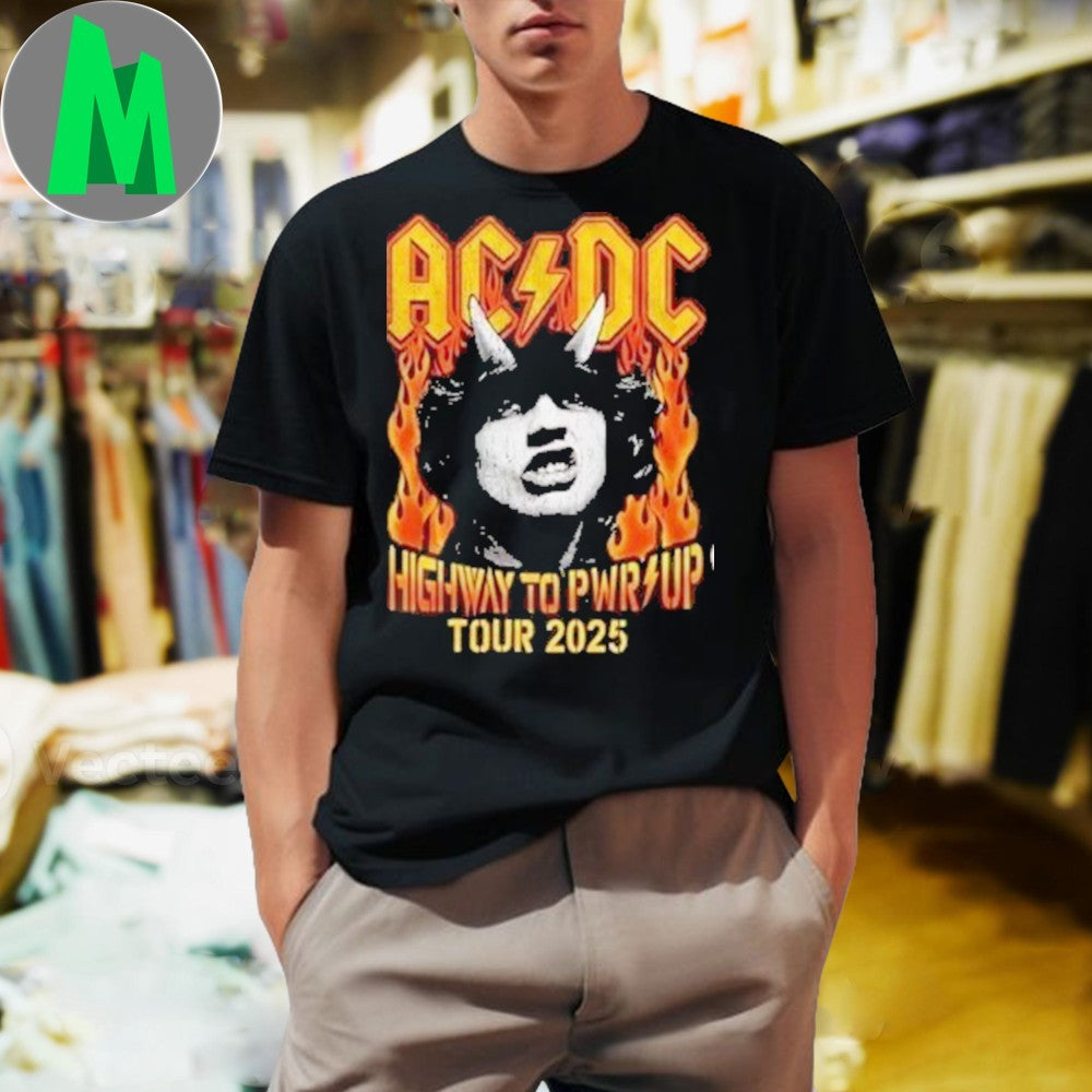 AC DC Highway To Hell Graphic Rock N Roll Band Merch - Adult & Kids T-Shirts, Sweatshirts & Hoodies apparel design preview 1