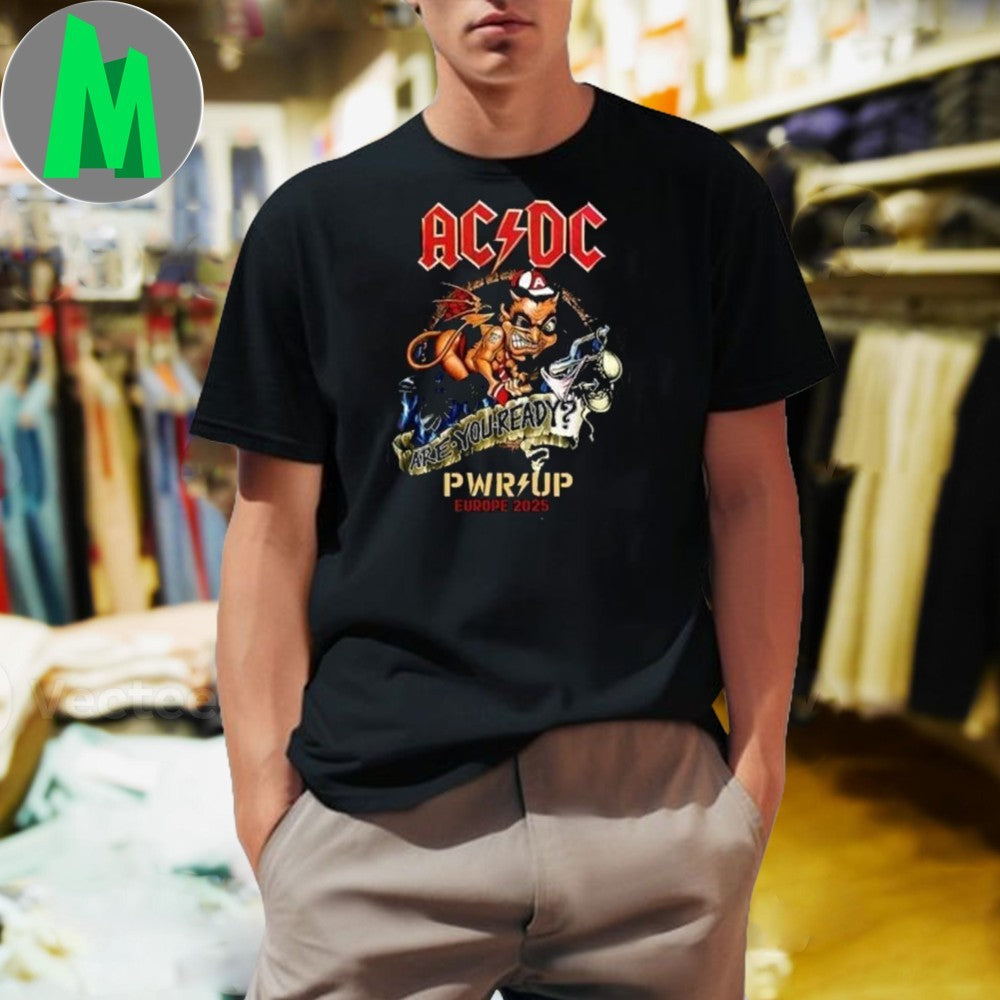 AC DC PWR UP Tour 2025 Hard Rock Music Band Merch - Adult & Kids T-Shirts, Sweatshirts & Hoodies apparel design preview 1