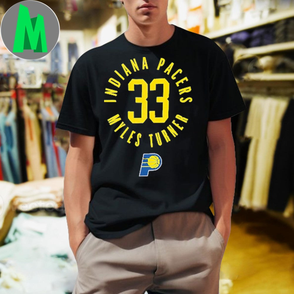 Adult Indiana Pacers #33 Myles Turner Alternate Icon - Adult & Kids T-Shirts, Sweatshirts & Hoodies apparel design preview 1
