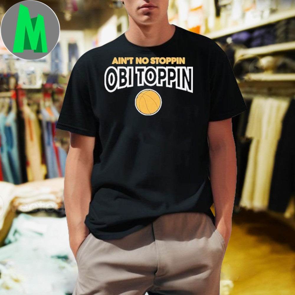 Ain't No Stoppin Obi Toppin Basketball Graphic - Adult & Kids T-Shirts, Sweatshirts & Hoodies apparel design preview 1