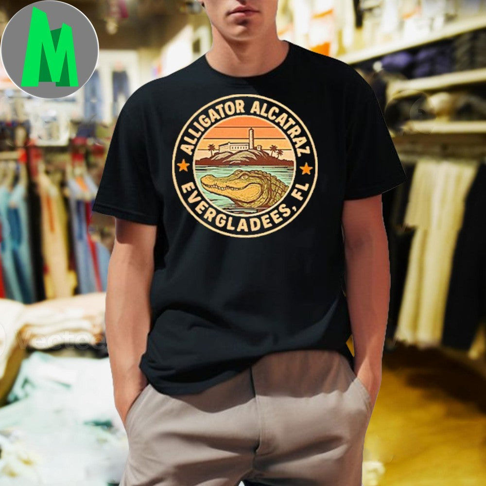 Alligator Alcatraz Everglades Florida Souvenir - Adult & Kids T-Shirts, Sweatshirts & Hoodies apparel design preview 1