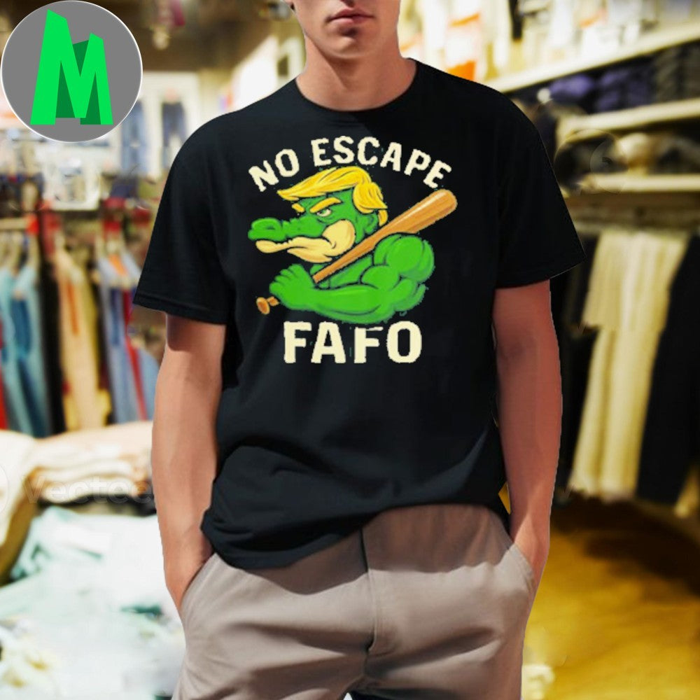 Alligator Alcatraz No Escape FAFO - Adult & Kids T-Shirts, Sweatshirts & Hoodies apparel design preview 1