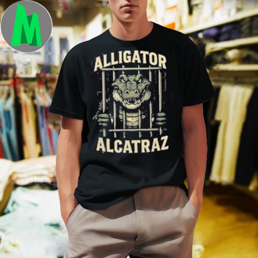 Alligator Alcatraz for Animal Lover Gift - Adult & Kids T-Shirts, Sweatshirts & Hoodies apparel design preview 1