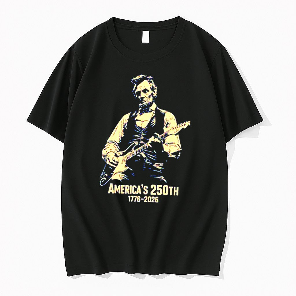 Official Americas 250th Anniversary Abraham Lincoln - Adult & Kids T-Shirts, Sweatshirts & Hoodies apparel design preview 1