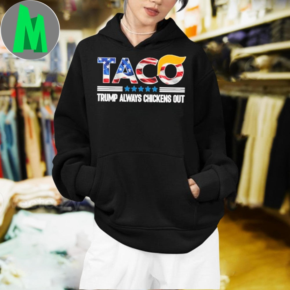 Anti-Trump Political T.A.C.O. USA Flag Graphic - Adult & Kids T-Shirts, Sweatshirts & Hoodies apparel design preview 1