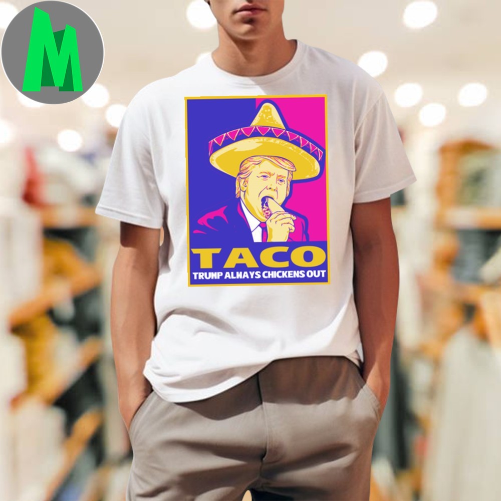 Anti-Trump Taco Chickens Out Political Graphic - Adult & Kids T-Shirts, Sweatshirts & Hoodies apparel design preview 1
