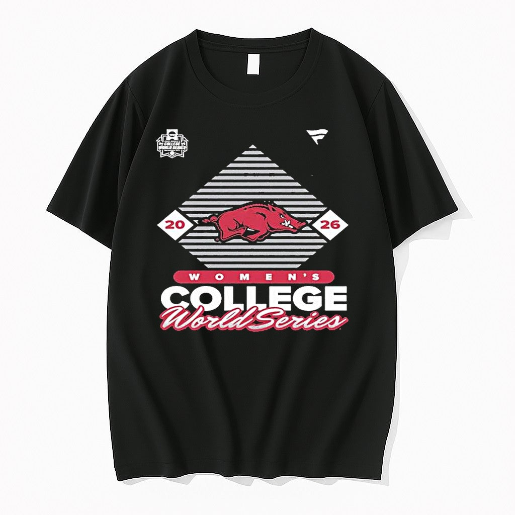 Official Arkansas Razorbacks 2026 Ncaa Softball - Adult & Kids T-Shirts, Sweatshirts & Hoodies apparel design preview 1