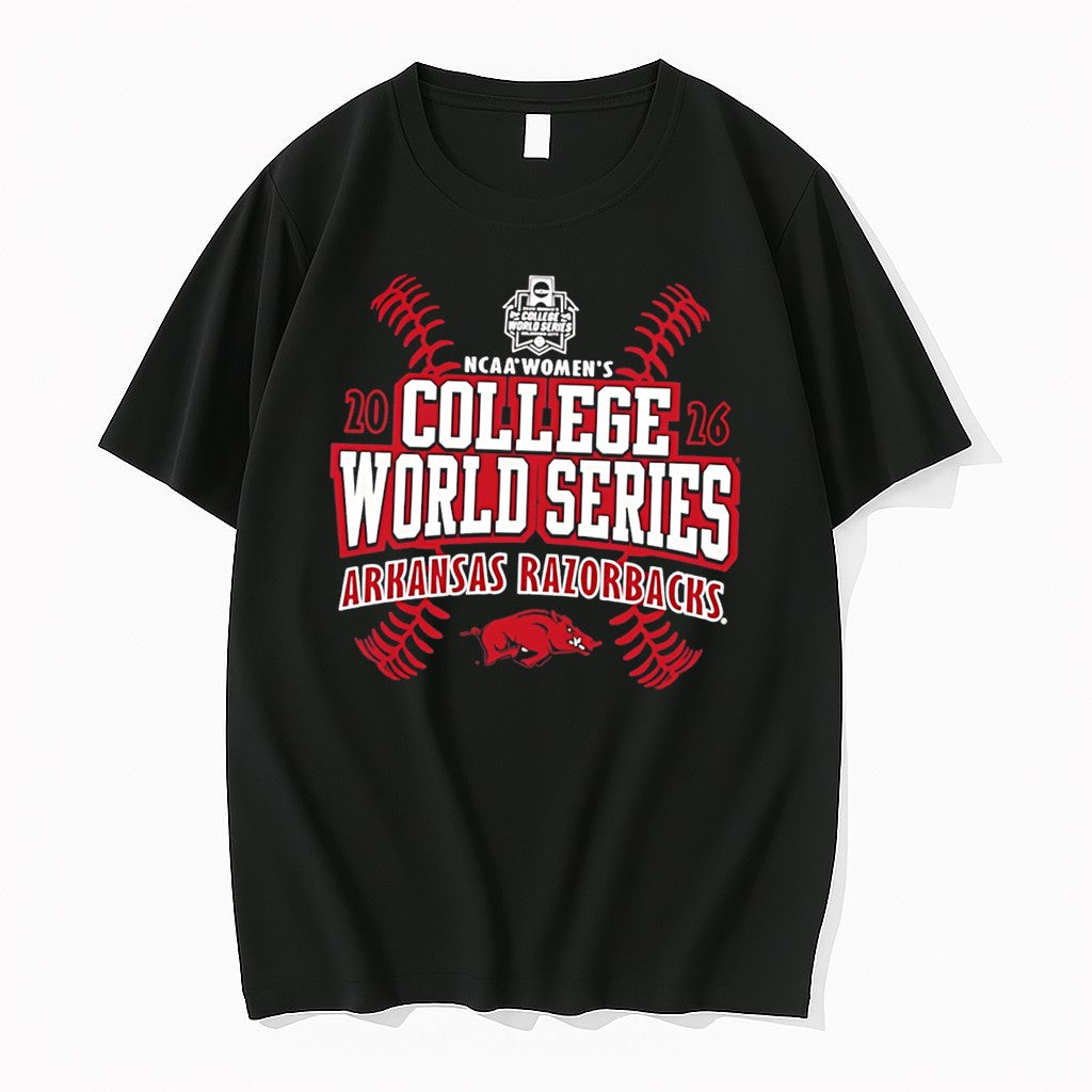Official Arkansas Razorbacks 2026 Womens College - Adult & Kids T-Shirts, Sweatshirts & Hoodies apparel design preview 1