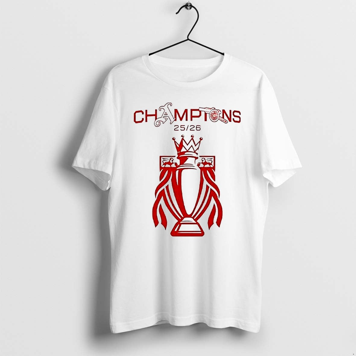 Official Arsenal Champions 20525 2026 Premier League - Adult & Kids T-Shirts, Sweatshirts & Hoodies apparel design preview 1
