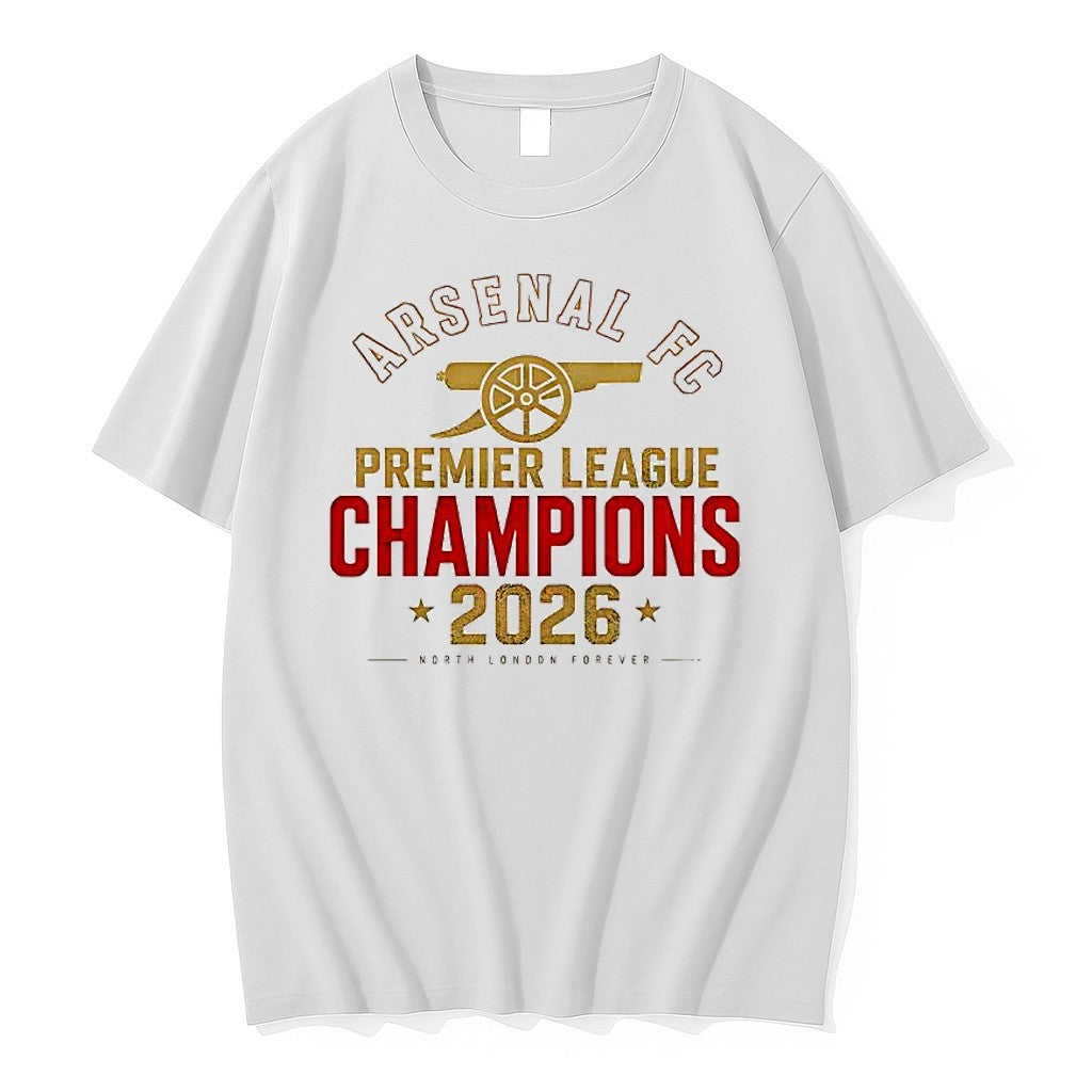Official Arsenal Fc Premier League Champions 2026 - Adult & Kids T-Shirts, Sweatshirts & Hoodies apparel design preview 1