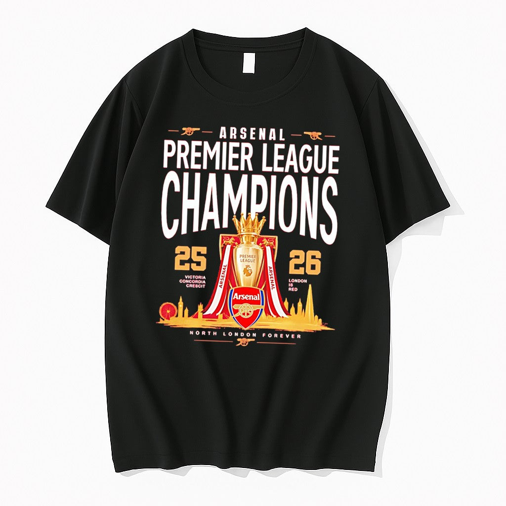 Official Arsenal Football Club 2025 26 Premier League - Adult & Kids T-Shirts, Sweatshirts & Hoodies apparel design preview 1
