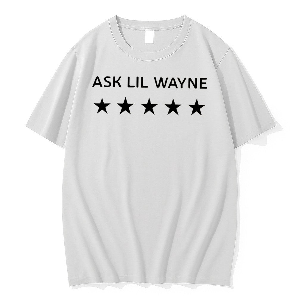 Official Ask Lil Wayne 5 Stars Jpg - Adult & Kids T-Shirts, Sweatshirts & Hoodies apparel design preview 1