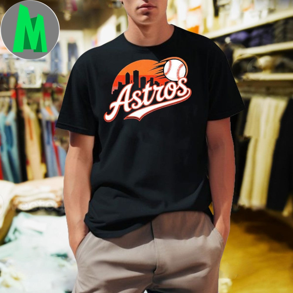 Astros Baseball Skyline - Adult & Kids T-Shirts, Sweatshirts & Hoodies apparel design preview 1