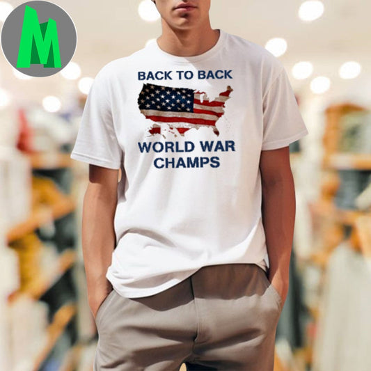 Back To World War Champs USA Flag - Adult & Kids T-Shirts, Sweatshirts & Hoodies apparel design preview 1
