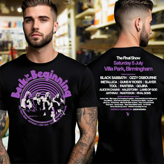 Back To The Beginning Birmingham, Uk Event July 05 - Adult & Kids T-Shirts, Sweatshirts & Hoodies apparel design preview 1