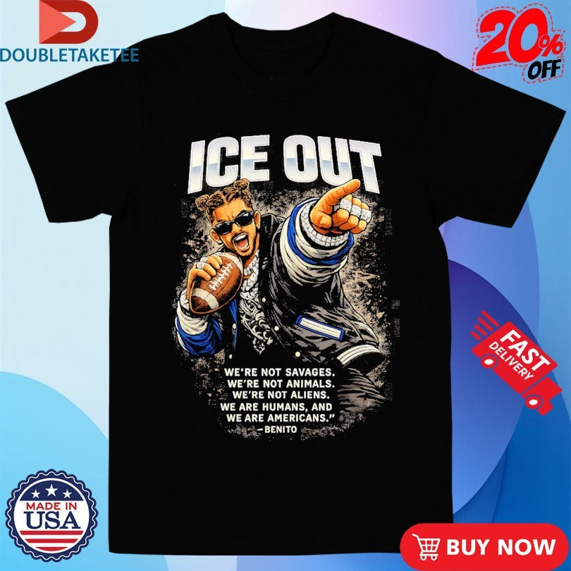 Bad Bunny Ice Out We're Not Savages Animals Aliens We - Adult & Kids T-Shirts, Sweatshirts & Hoodies apparel design preview 1