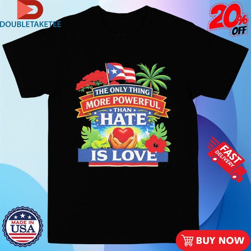 Bad Bunny Puerto Rico The Only Thing More Powerful - Adult & Kids T-Shirts, Sweatshirts & Hoodies apparel design preview 1