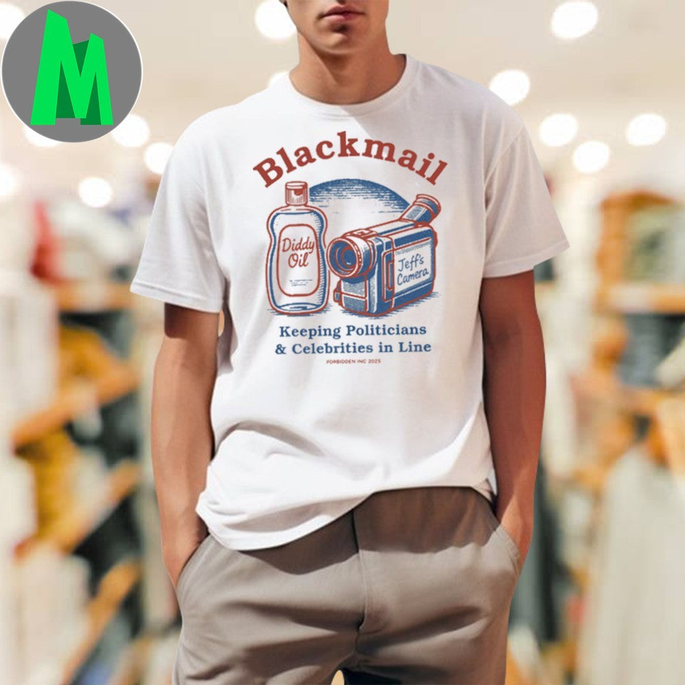 Blackmail Diddy Oil Jeff's Camera Satirical - Adult & Kids T-Shirts, Sweatshirts & Hoodies apparel design preview 1
