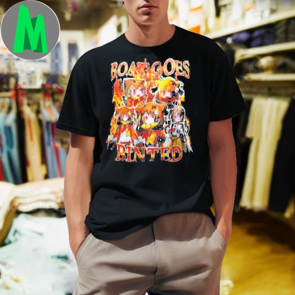 Boat Goes Binted Anime Character Funny Graphic - Adult & Kids T-Shirts, Sweatshirts & Hoodies apparel design preview 1