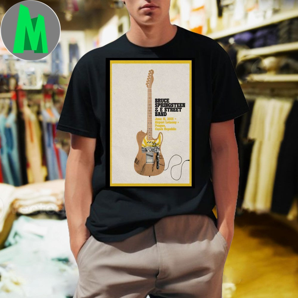 Bruce Springsteen E Street Band 2025 Prague Concert - Adult & Kids T-Shirts, Sweatshirts & Hoodies apparel design preview 1