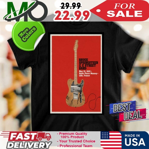 Bruce Springsteen E Street Band May 24 2025 Lille - Adult & Kids T-Shirts, Sweatshirts & Hoodies apparel design preview 1