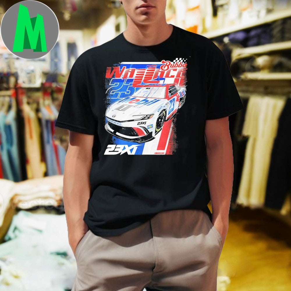 Bubba Wallace 23XI Racing Black Mobil 1 Car - Adult & Kids T-Shirts, Sweatshirts & Hoodies apparel design preview 1