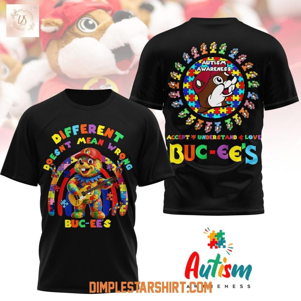 Buc-ee's Autism Awareness Accept Understand Love - Adult & Kids T-Shirts, Sweatshirts & Hoodies apparel design preview 1