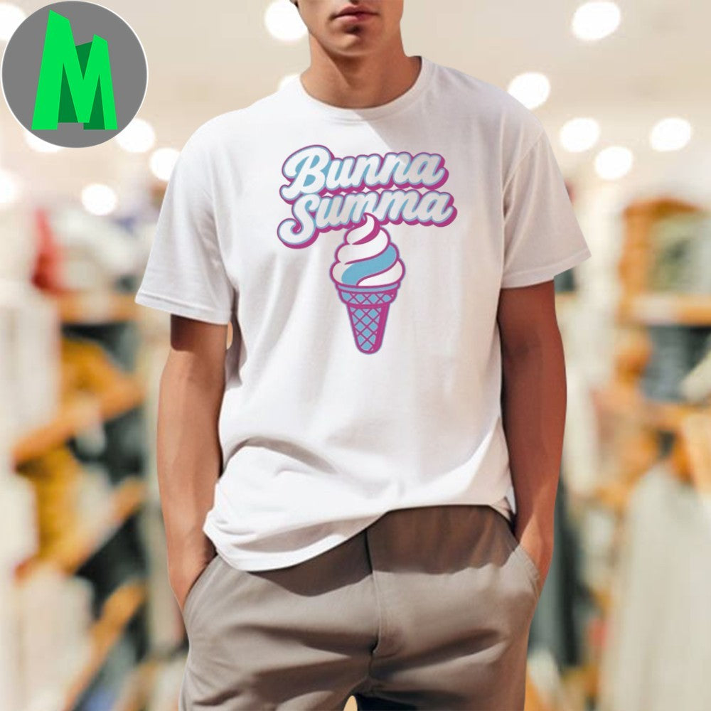Bunna Summa Ice Cream Cone Graphic Ladies - Adult & Kids T-Shirts, Sweatshirts & Hoodies apparel design preview 1