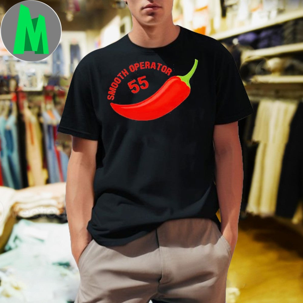 Carlos Sainz Smooth Operator #55 Red Chili Pepper F1 - Adult & Kids T-Shirts, Sweatshirts & Hoodies apparel design preview 1