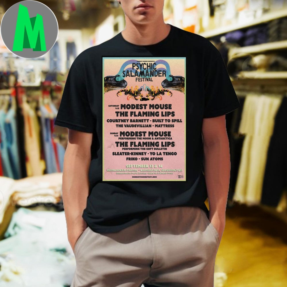 Carnation Washington Modest Mouse September 13-14 - Adult & Kids T-Shirts, Sweatshirts & Hoodies apparel design preview 1