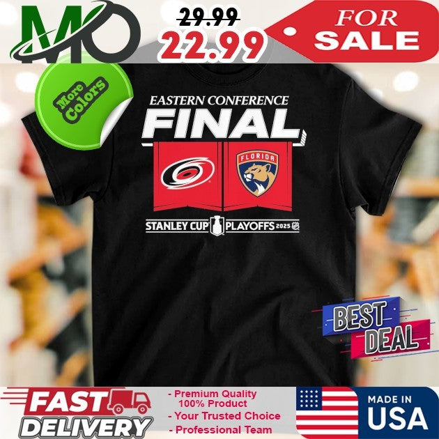 Carolina Hurricanes vs. Florida Panthers 2025 Eastern - Adult & Kids T-Shirts, Sweatshirts & Hoodies apparel design preview 1
