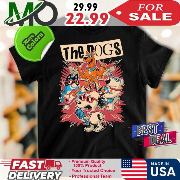 Cartoon Dog Band - Adult & Kids T-Shirts, Sweatshirts & Hoodies apparel design preview 1