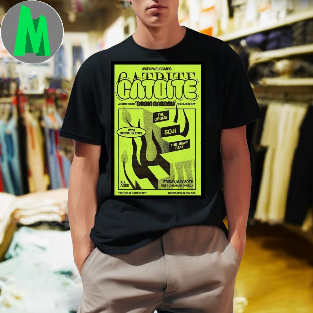 Catbite Philadelphia 2025 Concert Poster Ska Punk - Adult & Kids T-Shirts, Sweatshirts & Hoodies apparel design preview 1