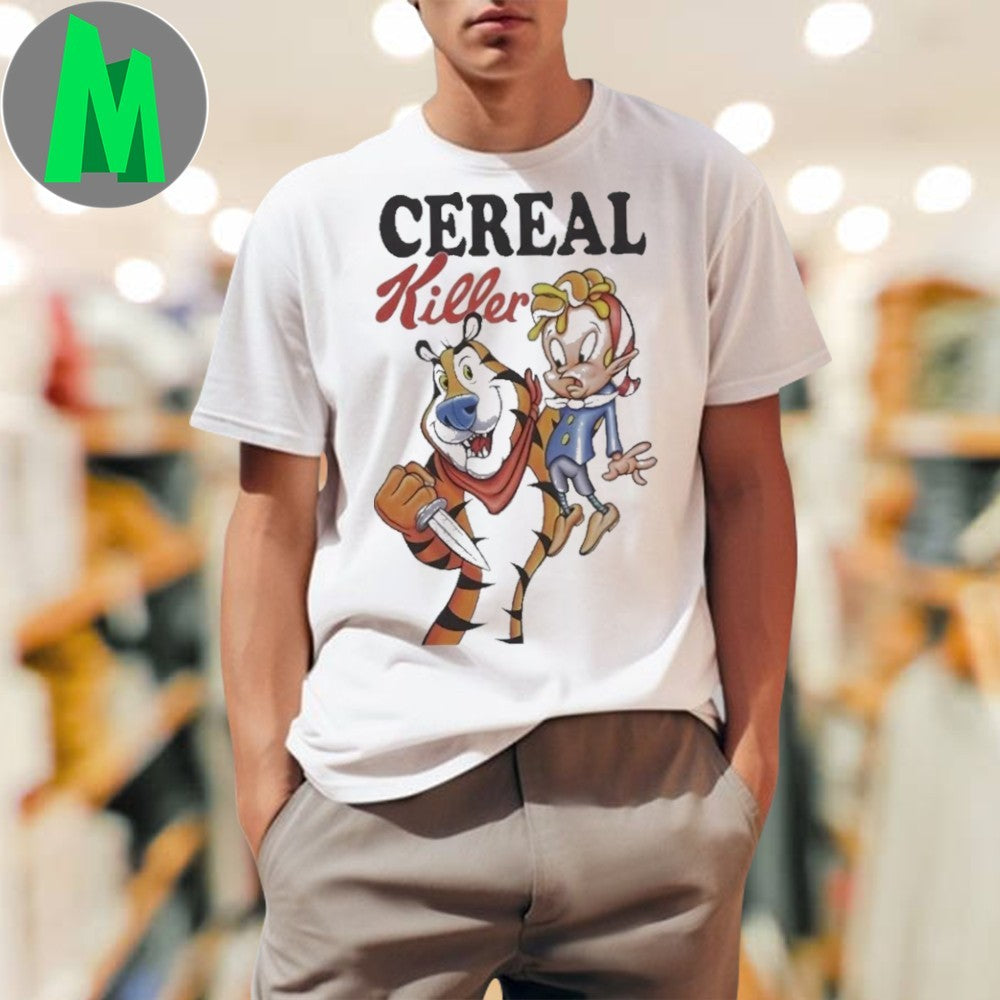 Cereal Killer Tony The Tiger Funny Graphic Cartoon - Adult & Kids T-Shirts, Sweatshirts & Hoodies apparel design preview 1