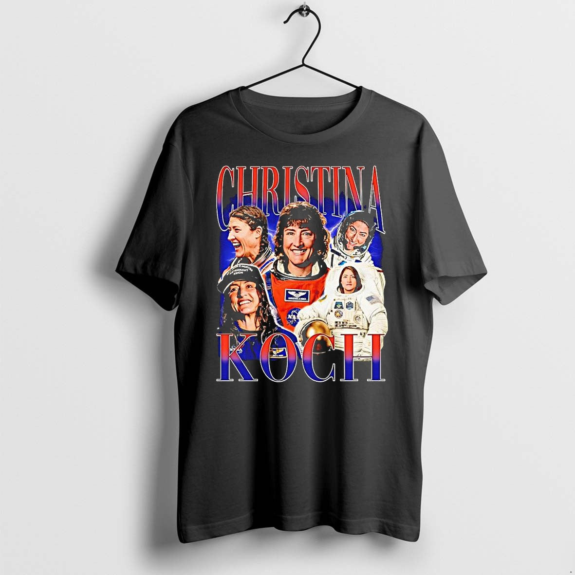 Official Christina Koch Nasa Astronaut Lightning - Adult & Kids T-Shirts, Sweatshirts & Hoodies apparel design preview 1