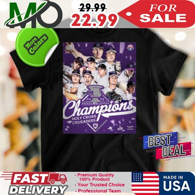 Congrats Holy Cross Crusaders Baseball Are The 2025 - Adult & Kids T-Shirts, Sweatshirts & Hoodies apparel design preview 1