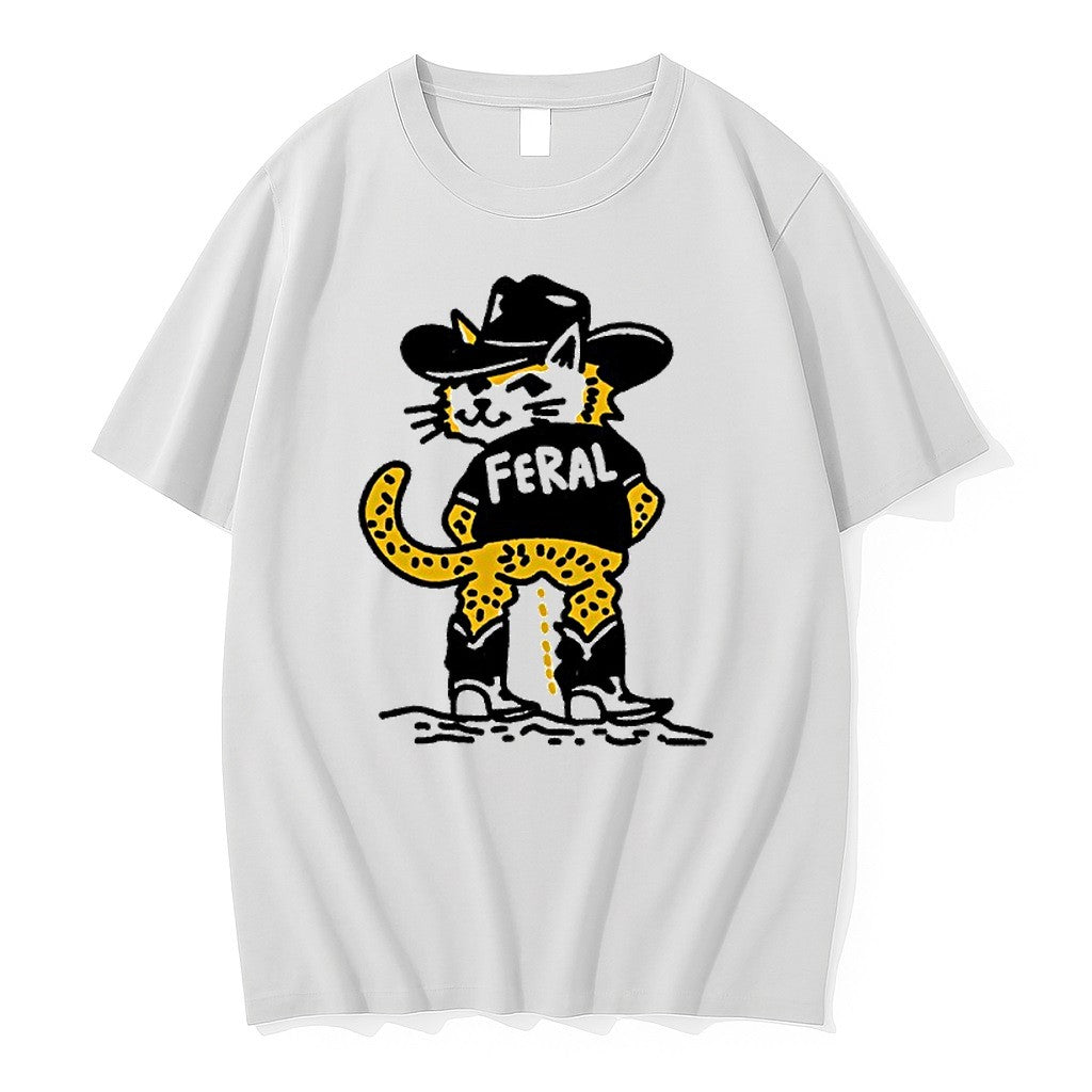 Official Cowboy Cat Feral Funny Jpg - Adult & Kids T-Shirts, Sweatshirts & Hoodies apparel design preview 1