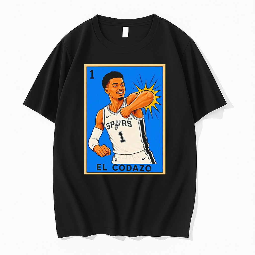 Official Crazy Hispanic Victor Wembanyama San Antonio - Adult & Kids T-Shirts, Sweatshirts & Hoodies apparel design preview 1