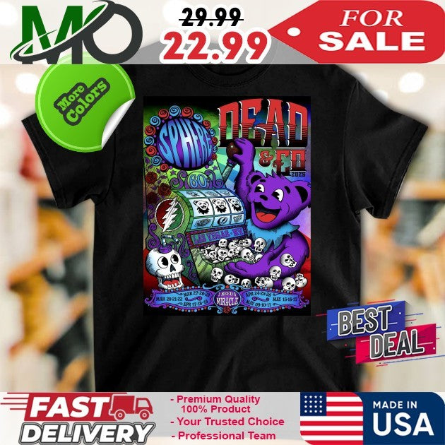 Dead Company Las Vegas 25 I Need A Miracle - Adult & Kids T-Shirts, Sweatshirts & Hoodies apparel design preview 1