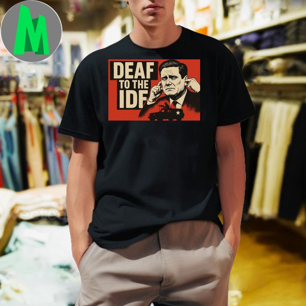 Deaf To The IDF Political Protest - Adult & Kids T-Shirts, Sweatshirts & Hoodies apparel design preview 1