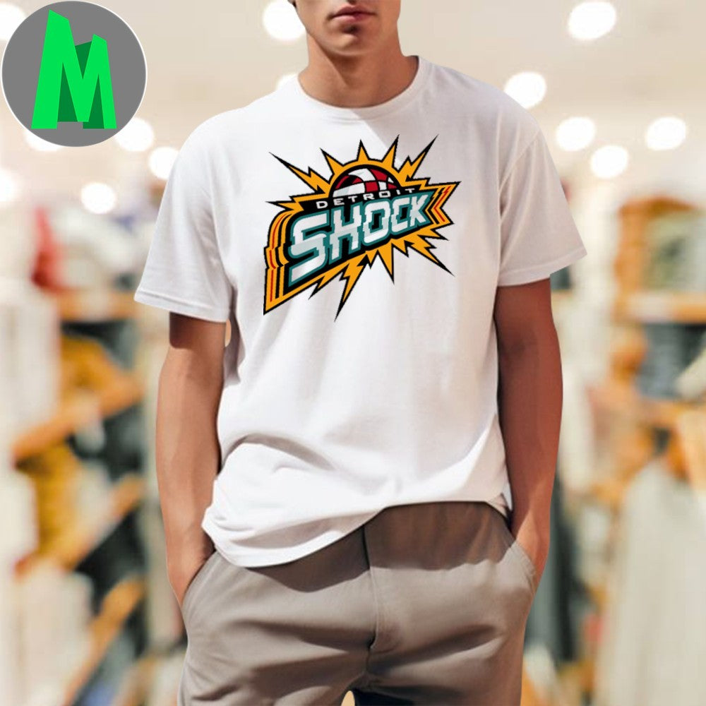 Detroit Shock WNBA Team Logo Basketball - Adult & Kids T-Shirts, Sweatshirts & Hoodies apparel design preview 1