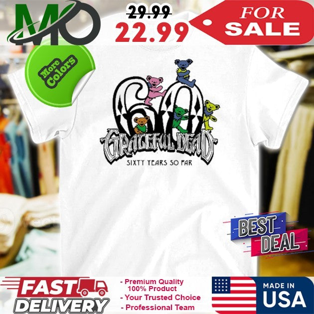 Diamond 60 Bears Tie-Dye Grateful Dead Sixty Years So - Adult & Kids T-Shirts, Sweatshirts & Hoodies apparel design preview 1
